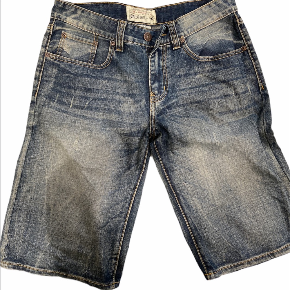 MENS ECKO UNLTD 32 JEAN SHORTS